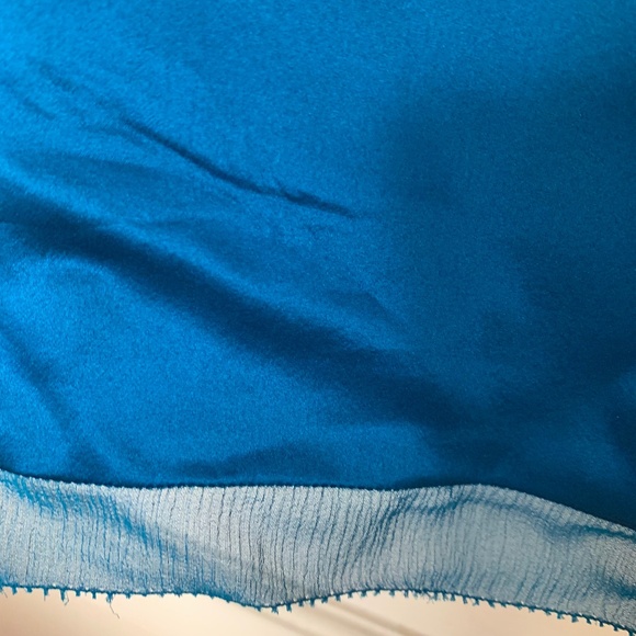 Ann Taylor Petrol Blue Silk Dress - Picture 5 of 13